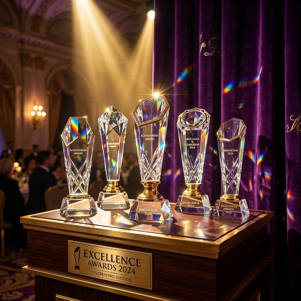 Crystal trophies manufacturer India